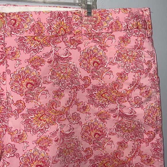 Lands’ End Women’s Plus size 18W 18 W floral paisley pink shorts - Picture 5 of 12